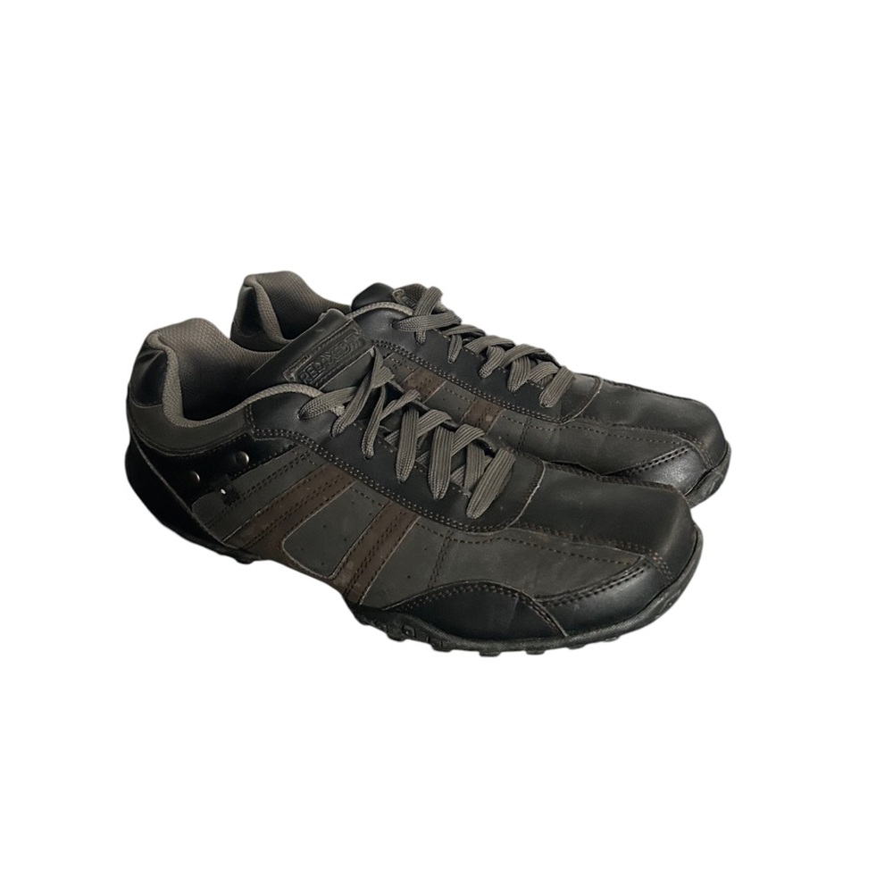 Skechers Mens SN 301 Relaxed Fit Black Men's Casual Sneakers Shoes Size 11